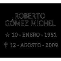 Placa conmemorativa 30 x 20 cm